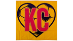 Ecuador KC Soccer Heart Flag