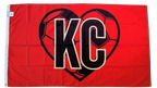 Austria KC Soccer Heart Flag