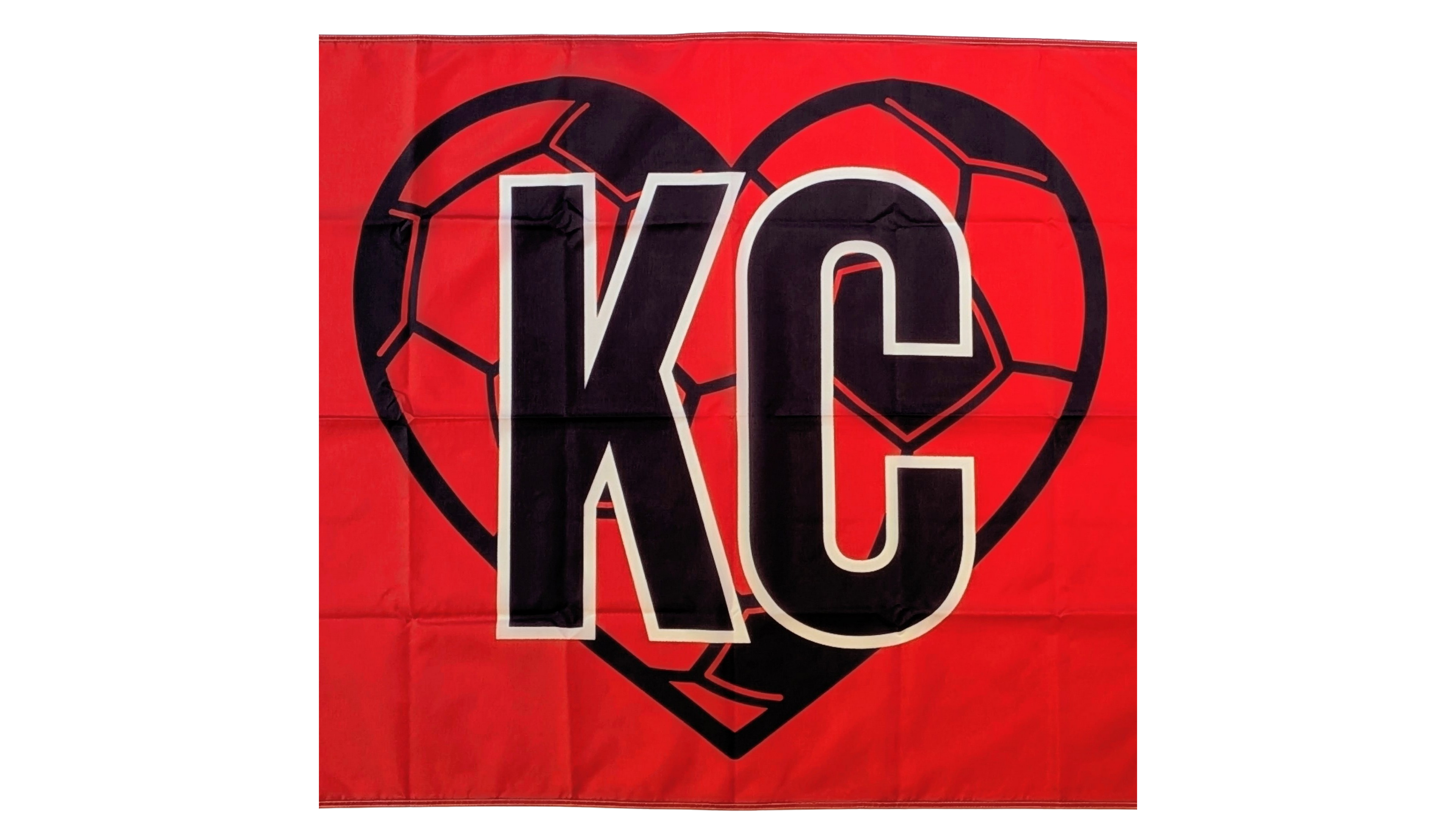 Austria KC Soccer Heart Flag