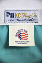 Teal KC Soccer Heart Flag — Premium Nylon KC Flag