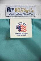 Teal KC Soccer Flag — Premium Nylon KC Flag