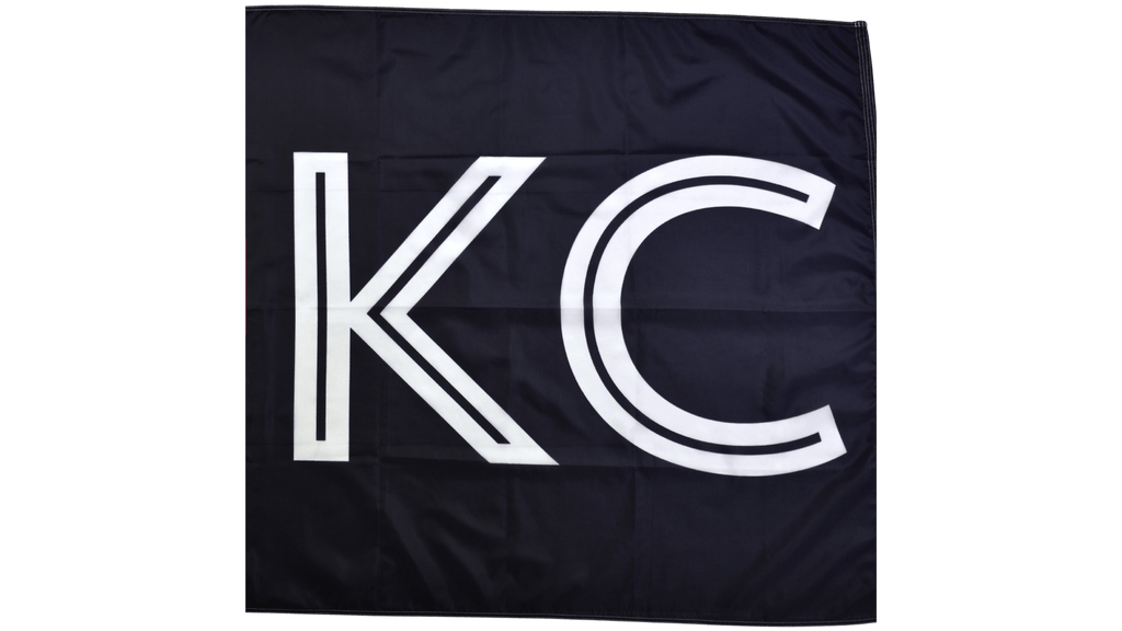 Black KC Love Flag — Premium Nylon KC Flag