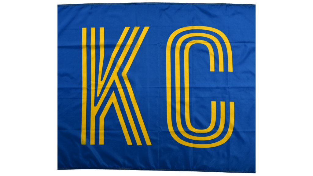 Golden Striped KC Flag — Premium Nylon KC Flag