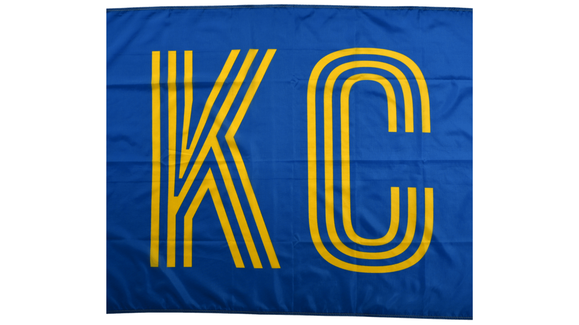 Golden Striped KC Flag — Premium Nylon KC Flag