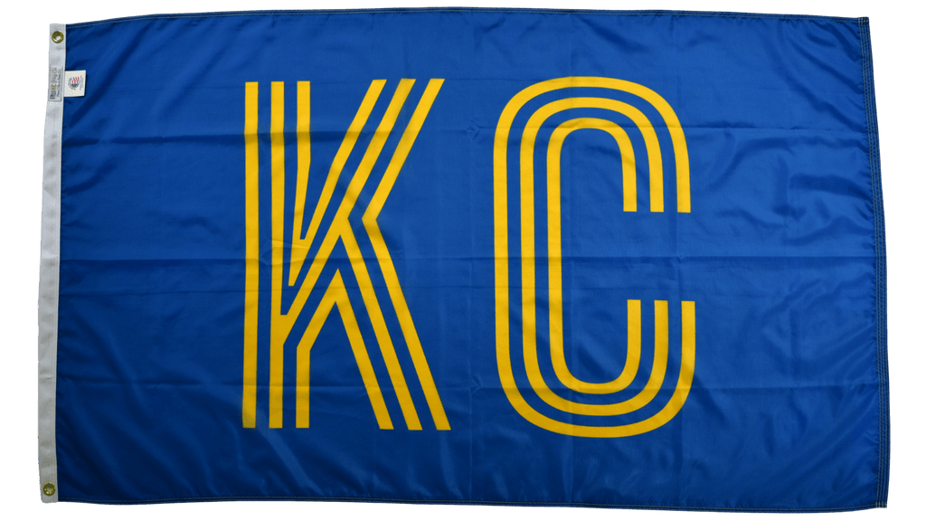 Golden Striped KC Flag — Premium Nylon KC Flag