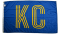 Golden Striped KC Flag — Premium Nylon KC Flag