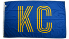 Golden Striped KC Flag — Premium Nylon KC Flag