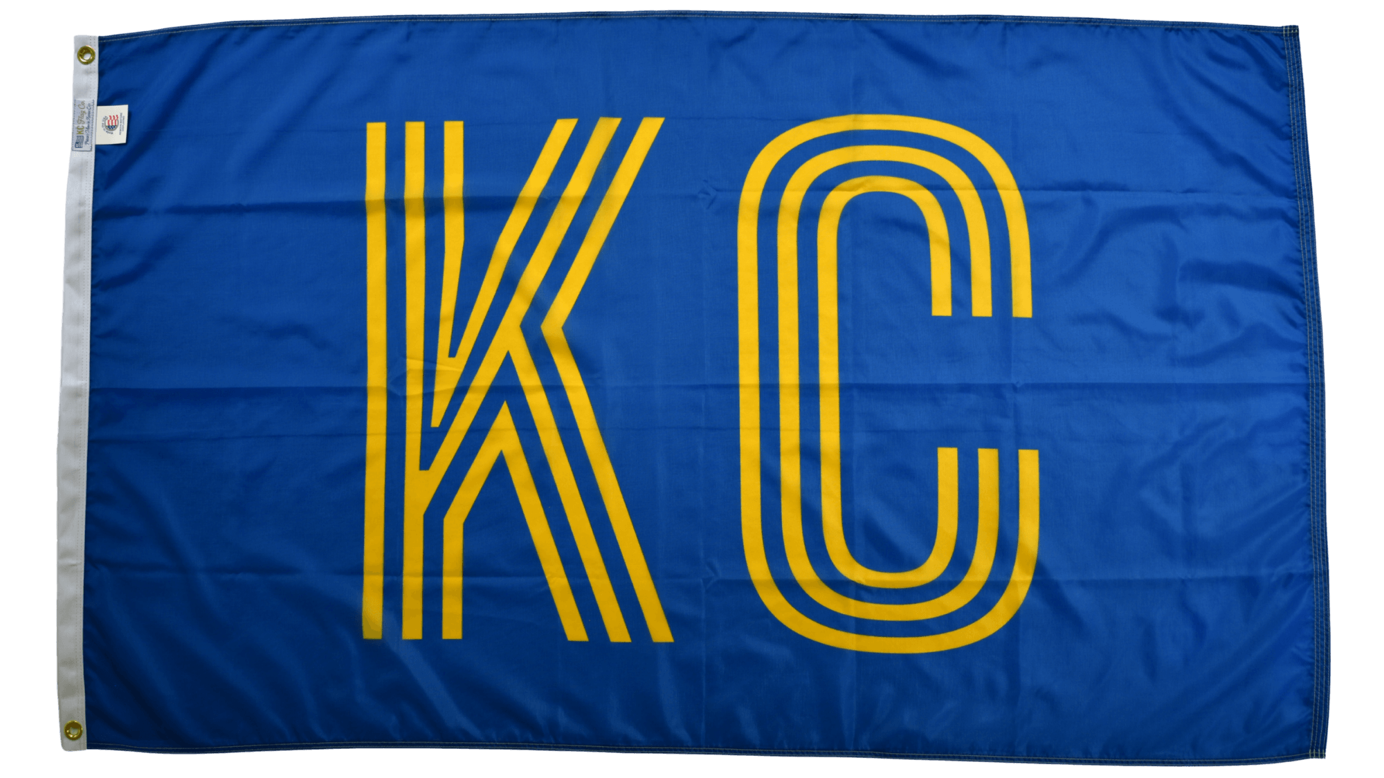 Golden Striped KC Flag — Premium Nylon KC Flag
