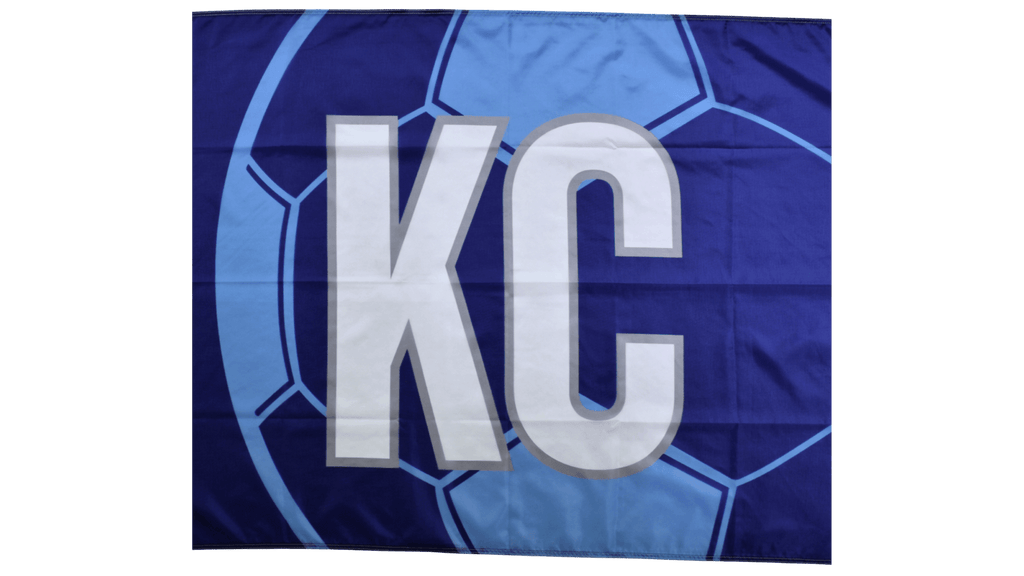Blue KC Soccer Flag — Premium Nylon KC Flag