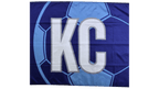 Blue KC Soccer Flag — Premium Nylon KC Flag