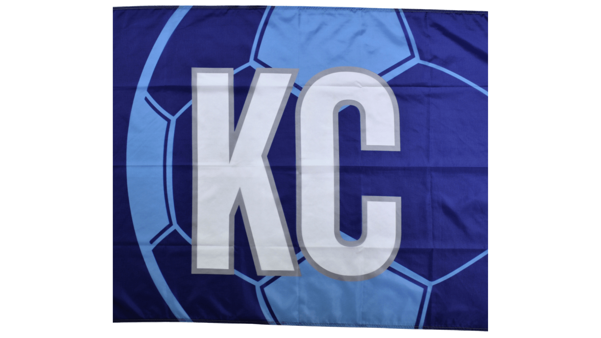 Blue KC Soccer Flag — Premium Nylon KC Flag