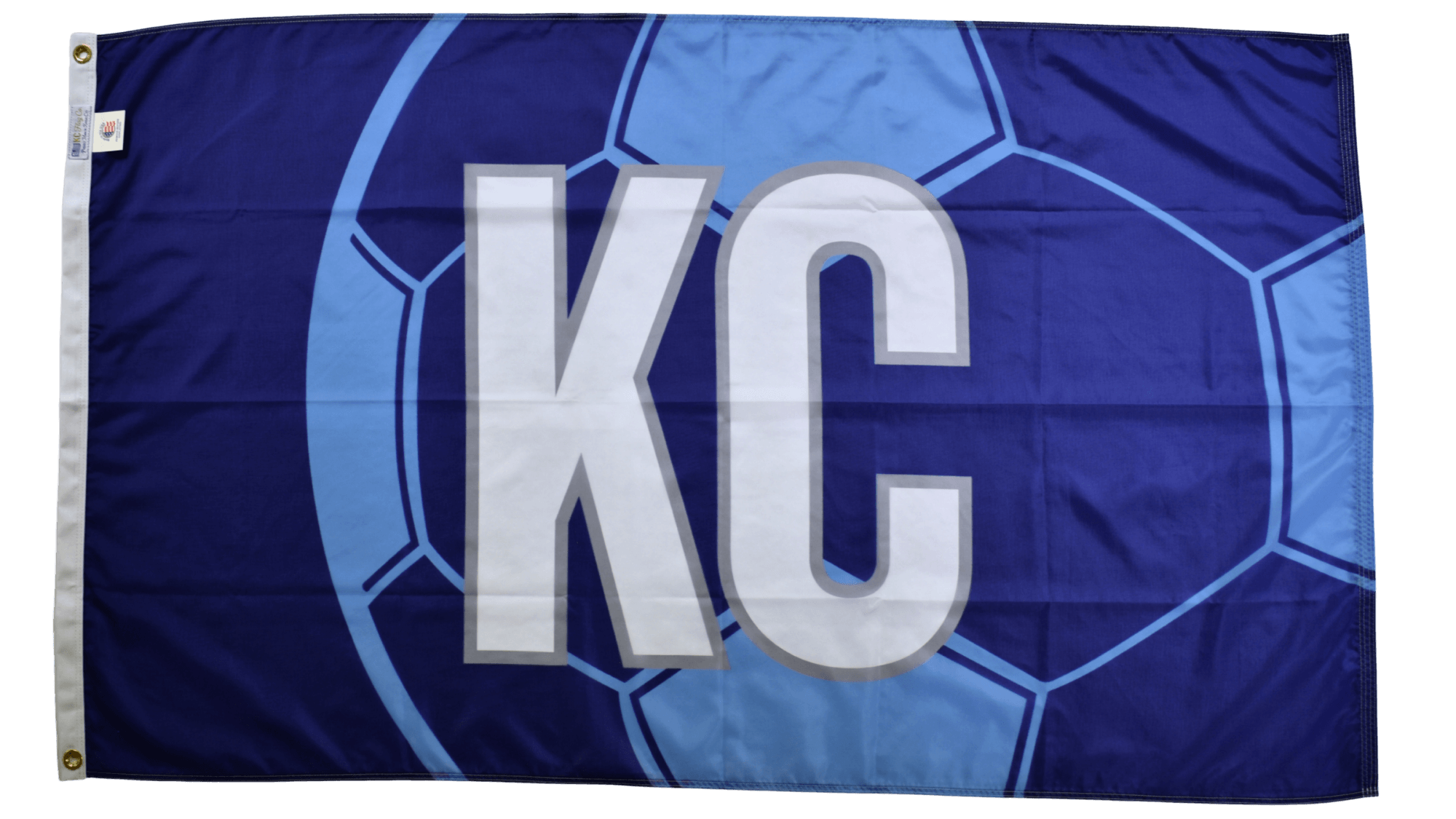 Blue KC Soccer Flag — Premium Nylon KC Flag