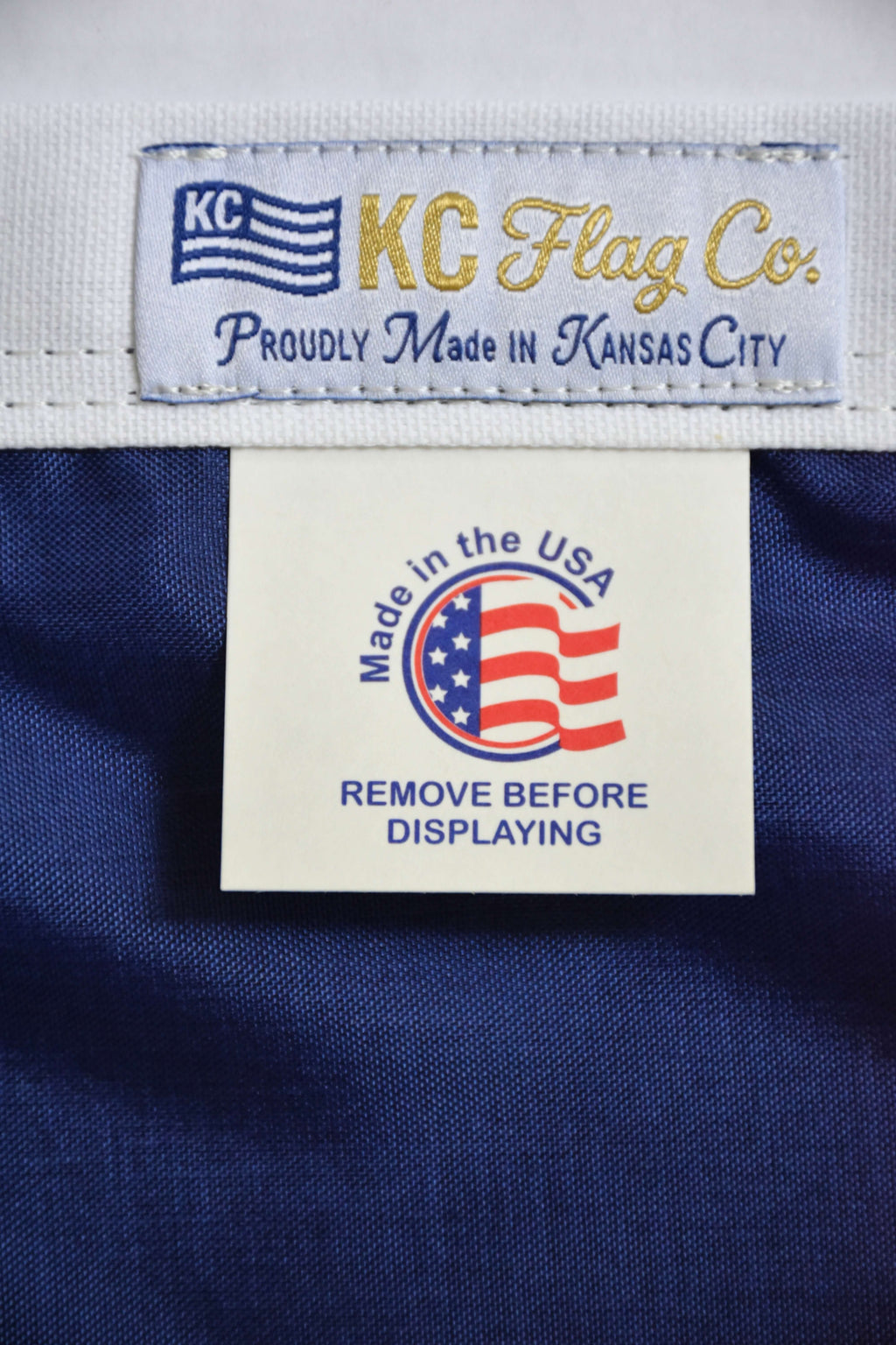 Blue KC Soccer Flag — Premium Nylon KC Flag