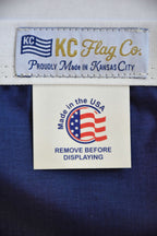 Blue KC Soccer Heart Flag — Premium Nylon KC Flag