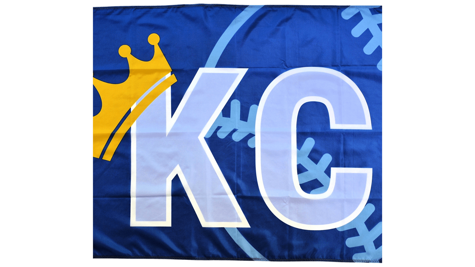KC Crown Baseball Flag — Premium Nylon KC Flag