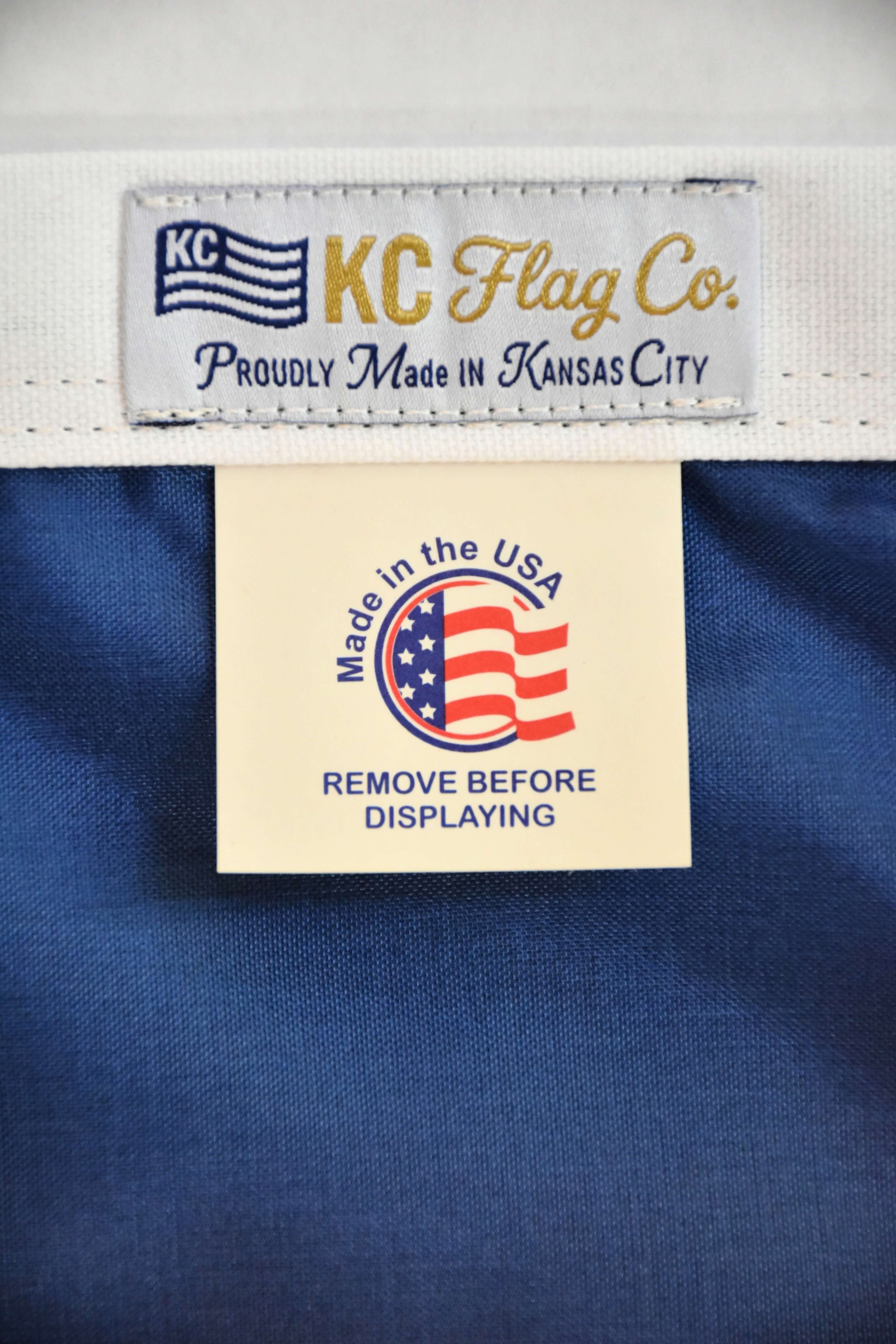 KC Crown Baseball Flag — Premium Nylon KC Flag