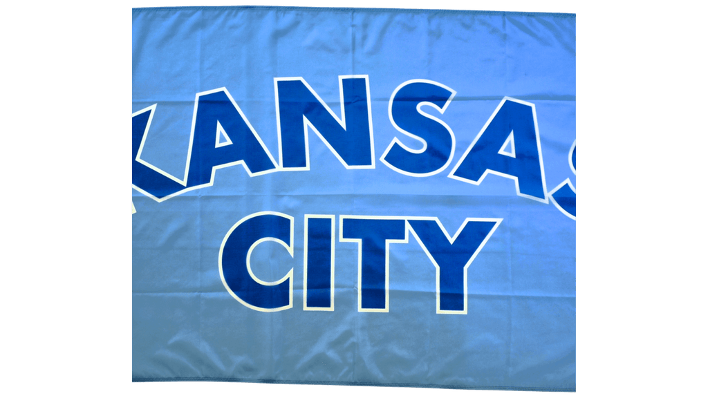 Kansas City Signature Blue Flag — Premium Nylon KC Flag