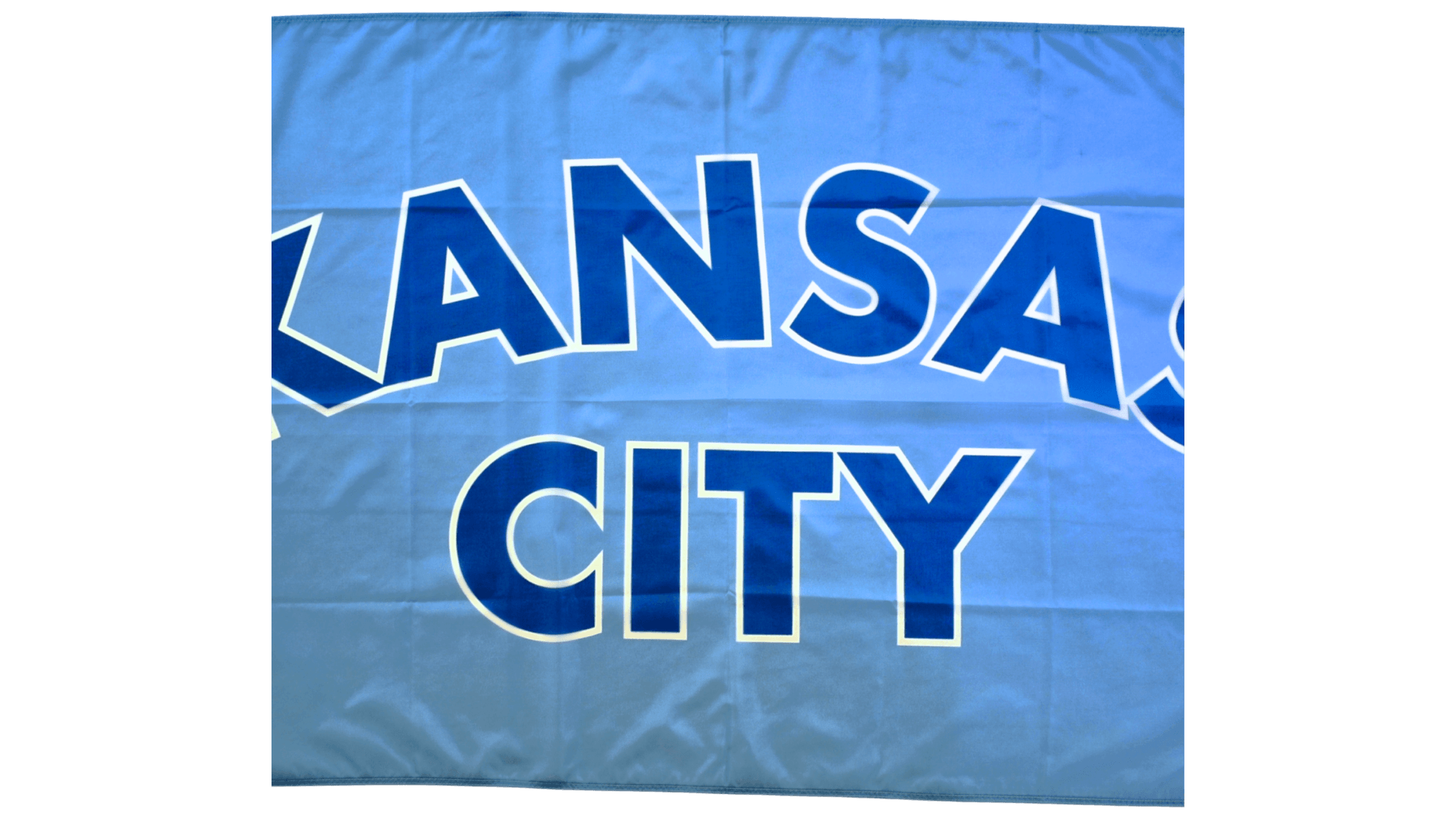 Kansas City Signature Blue Flag — Premium Nylon KC Flag