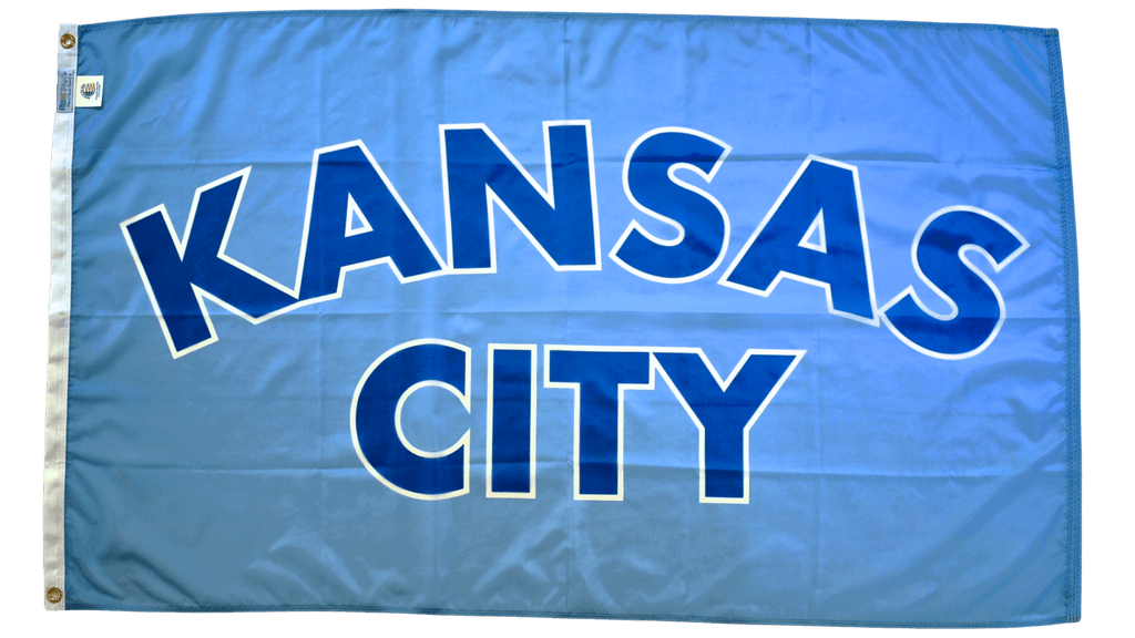 Kansas City Signature Blue Flag — Premium Nylon KC Flag