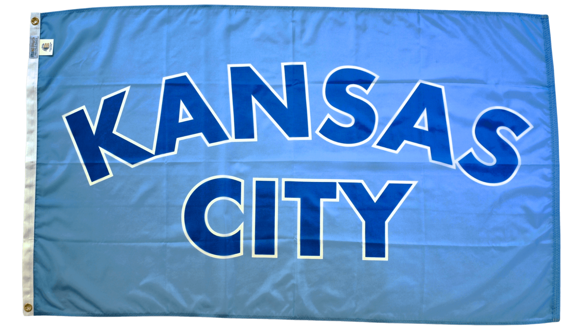 Kansas City Signature Blue Flag — Premium Nylon KC Flag