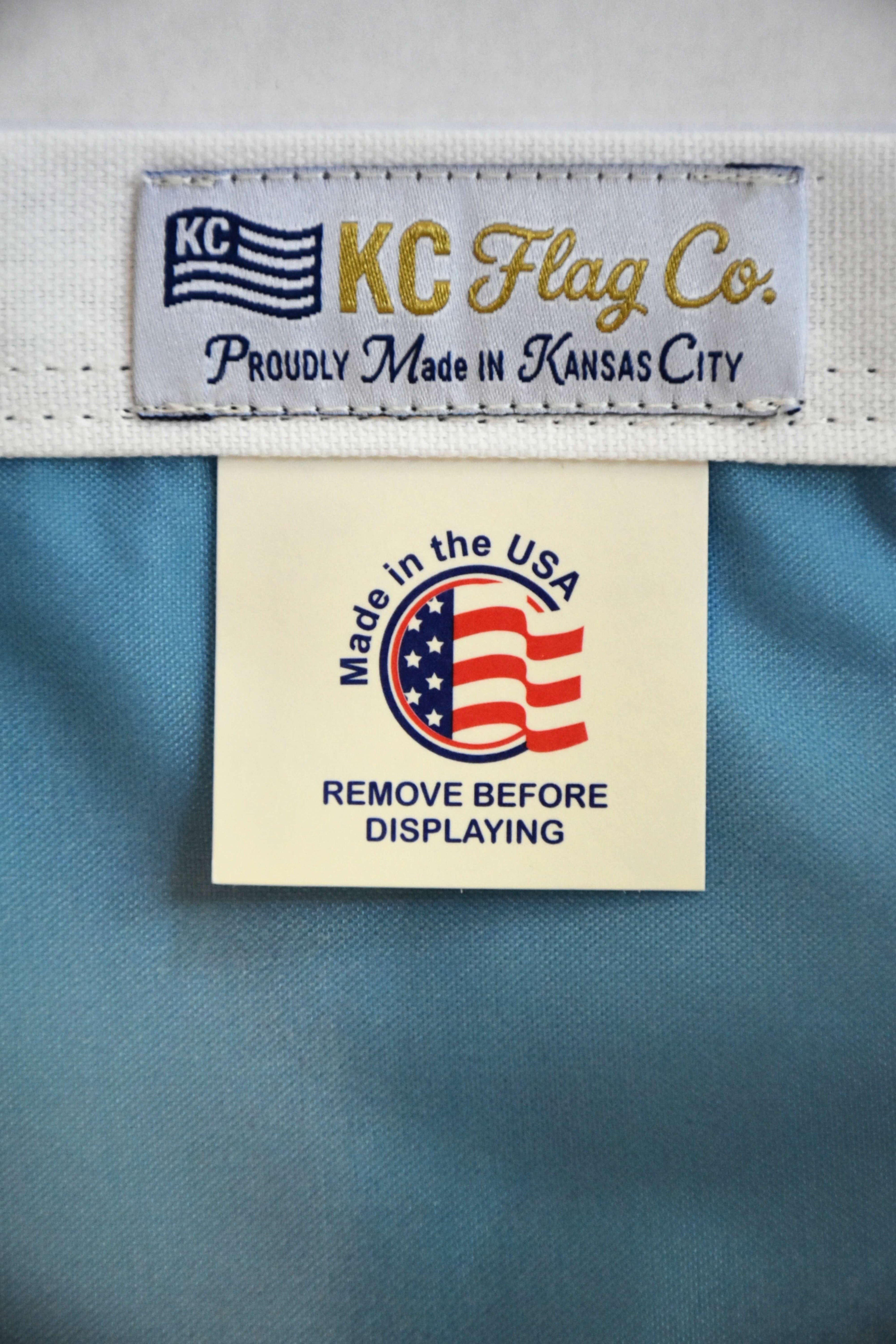 Kansas City Signature Blue Flag — Premium Nylon KC Flag