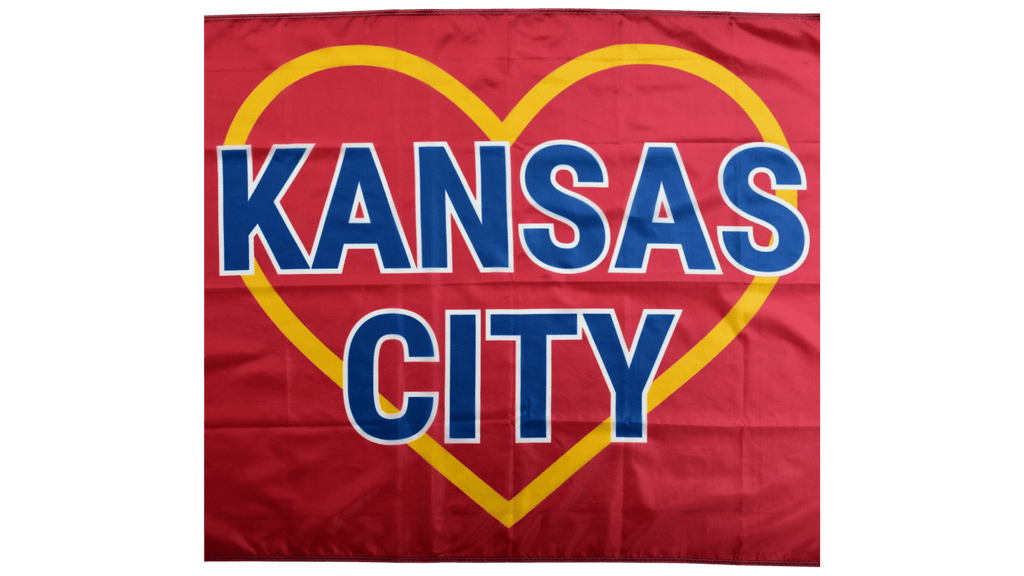 Kansas City Golden Heart Flag — Premium Nylon KC Flag