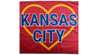 Kansas City Golden Heart Flag — Premium Nylon KC Flag