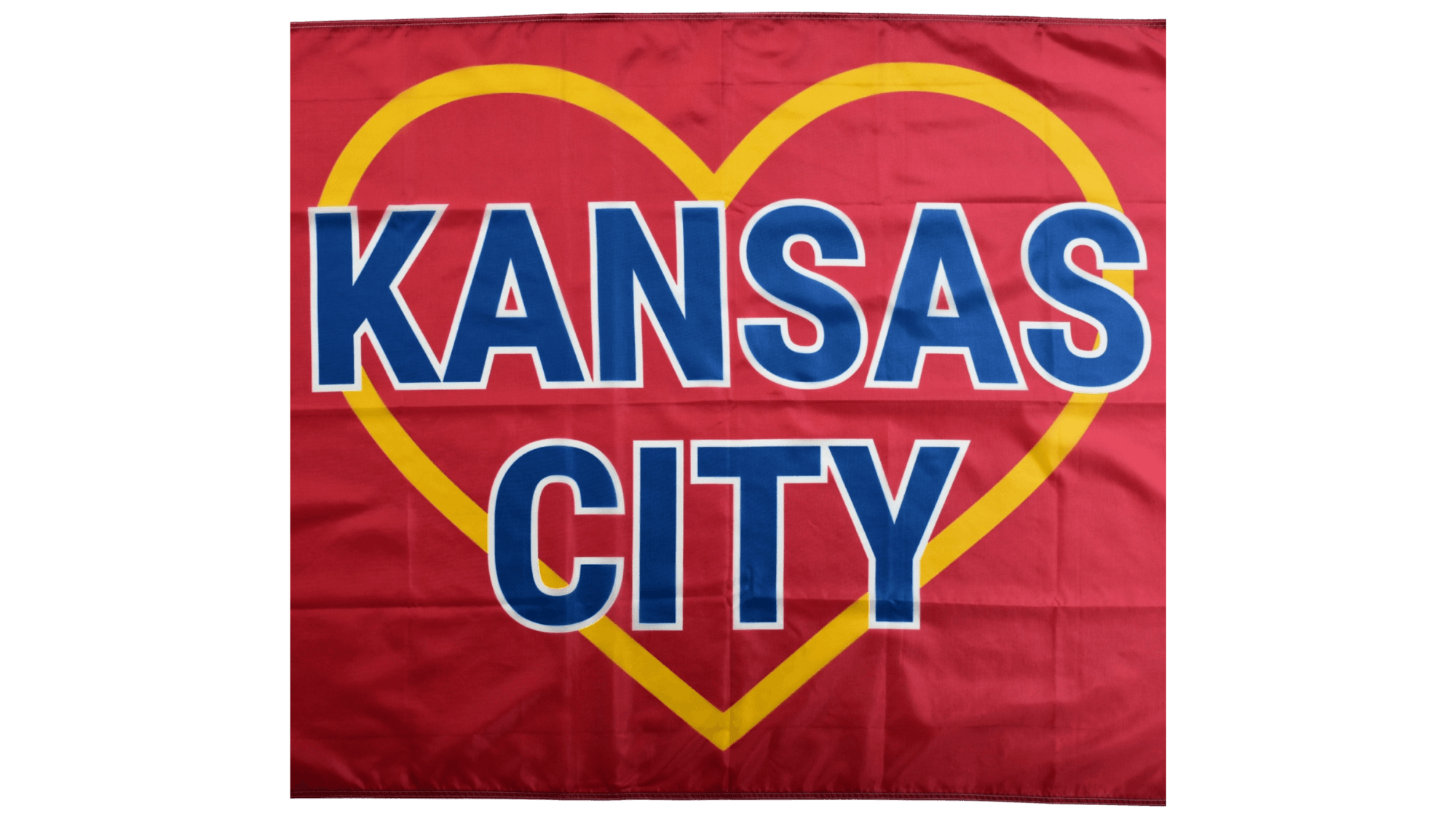 Kansas City Golden Heart Flag — Premium Nylon KC Flag