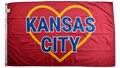 Kansas City Golden Heart Flag — Premium Nylon KC Flag
