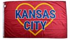 Kansas City Golden Heart Flag — Premium Nylon KC Flag