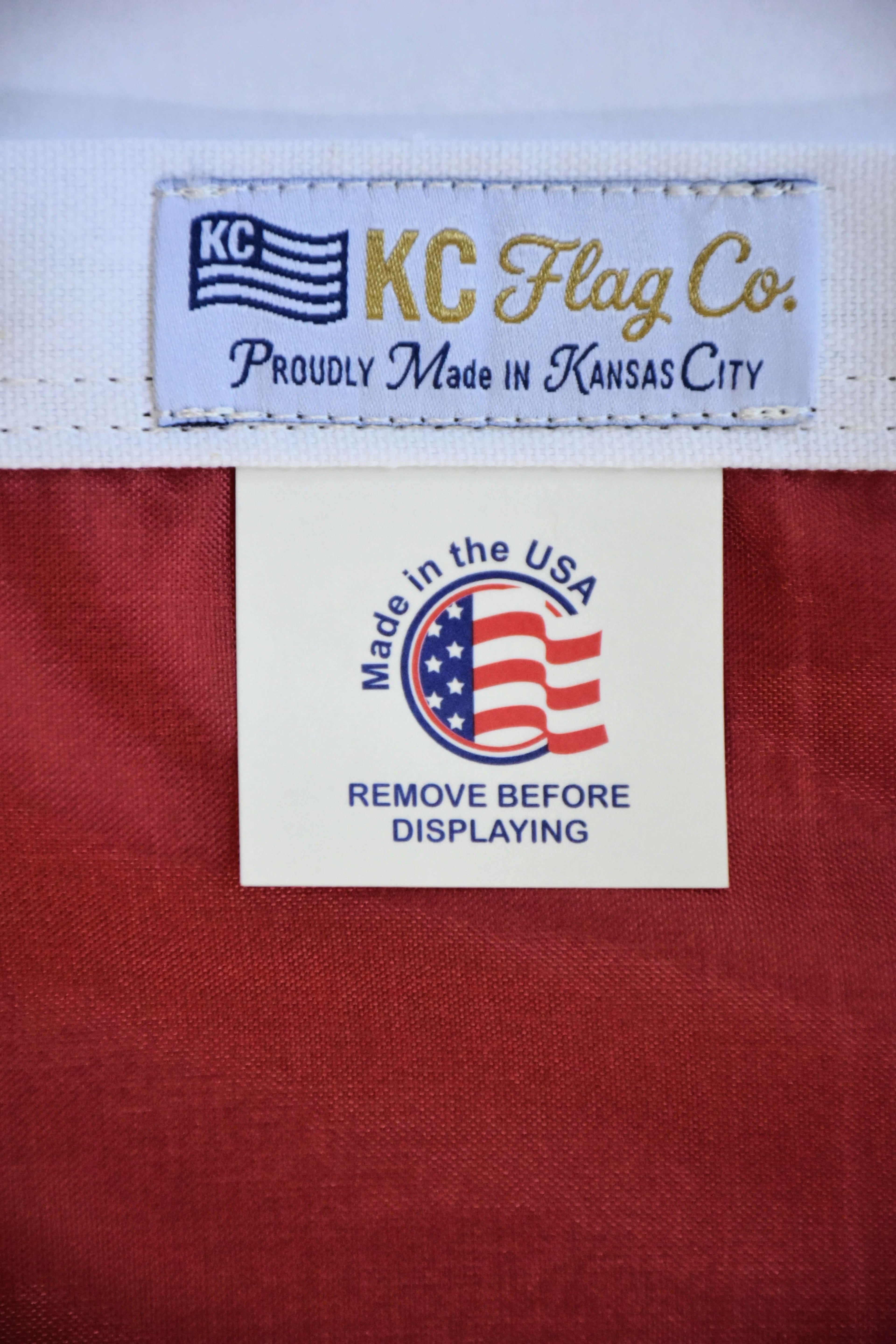 Kansas City Golden Heart Flag — Premium Nylon KC Flag