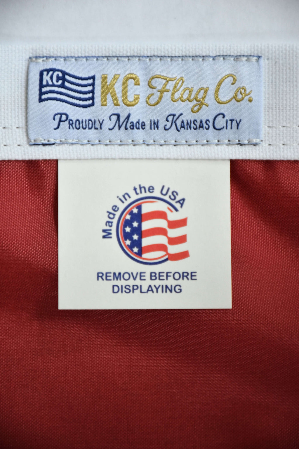 Kansas City Signature Red Flag — Premium Nylon KC Flag