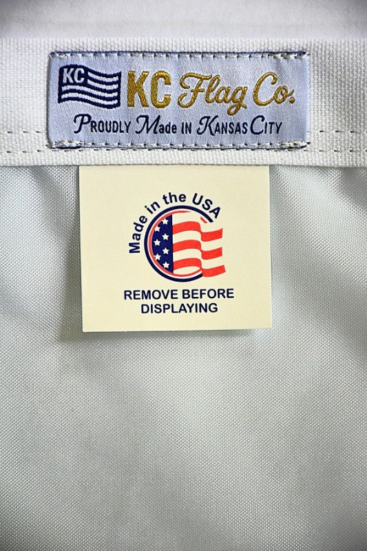 KC Football Laces Flag — Premium Nylon KC Flag