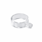 EZ Flag Mount Rings - 15/16" - Clear Plastic