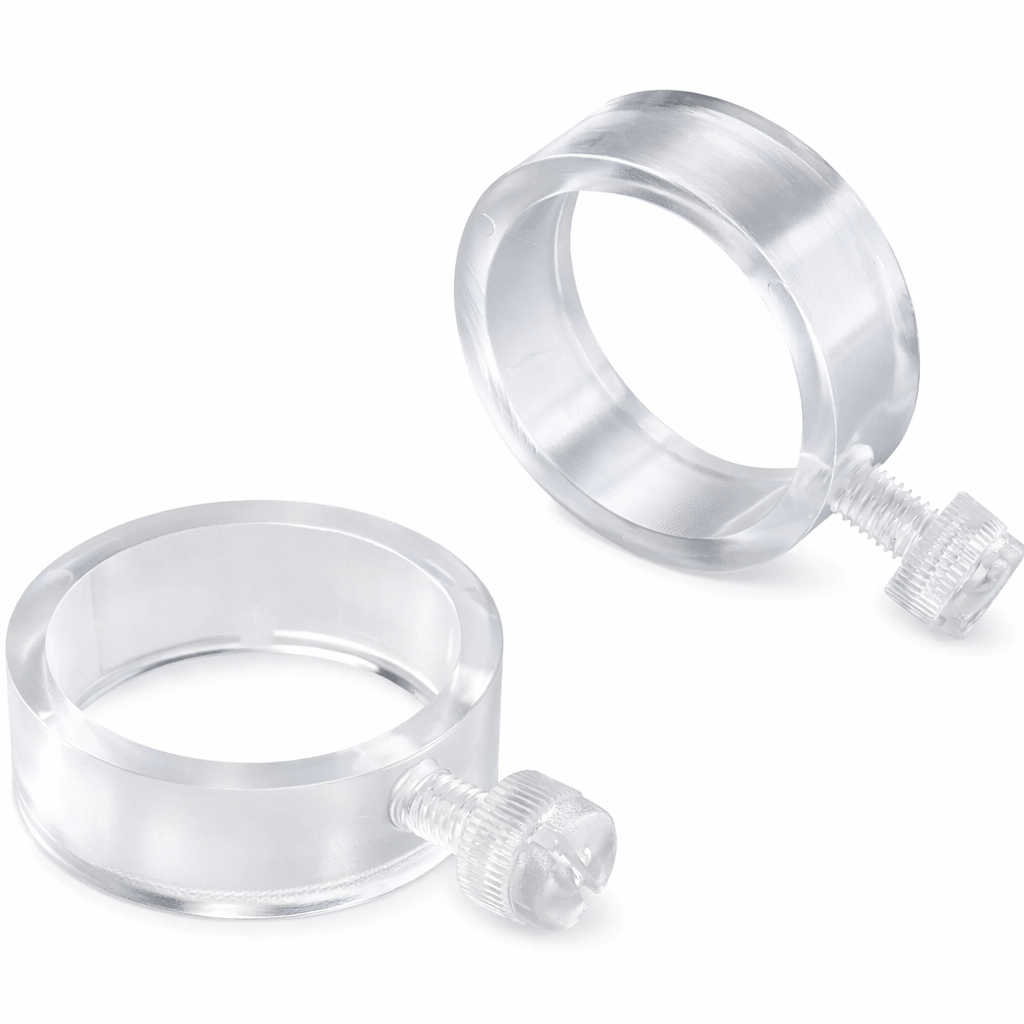 EZ Flag Mount Rings - 15/16" - Clear Plastic