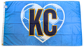 Argentina KC Soccer Heart Flag