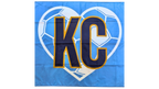 Argentina KC Soccer Heart Flag