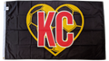 Germany KC Soccer Heart Flag