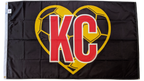 Germany KC Soccer Heart Flag