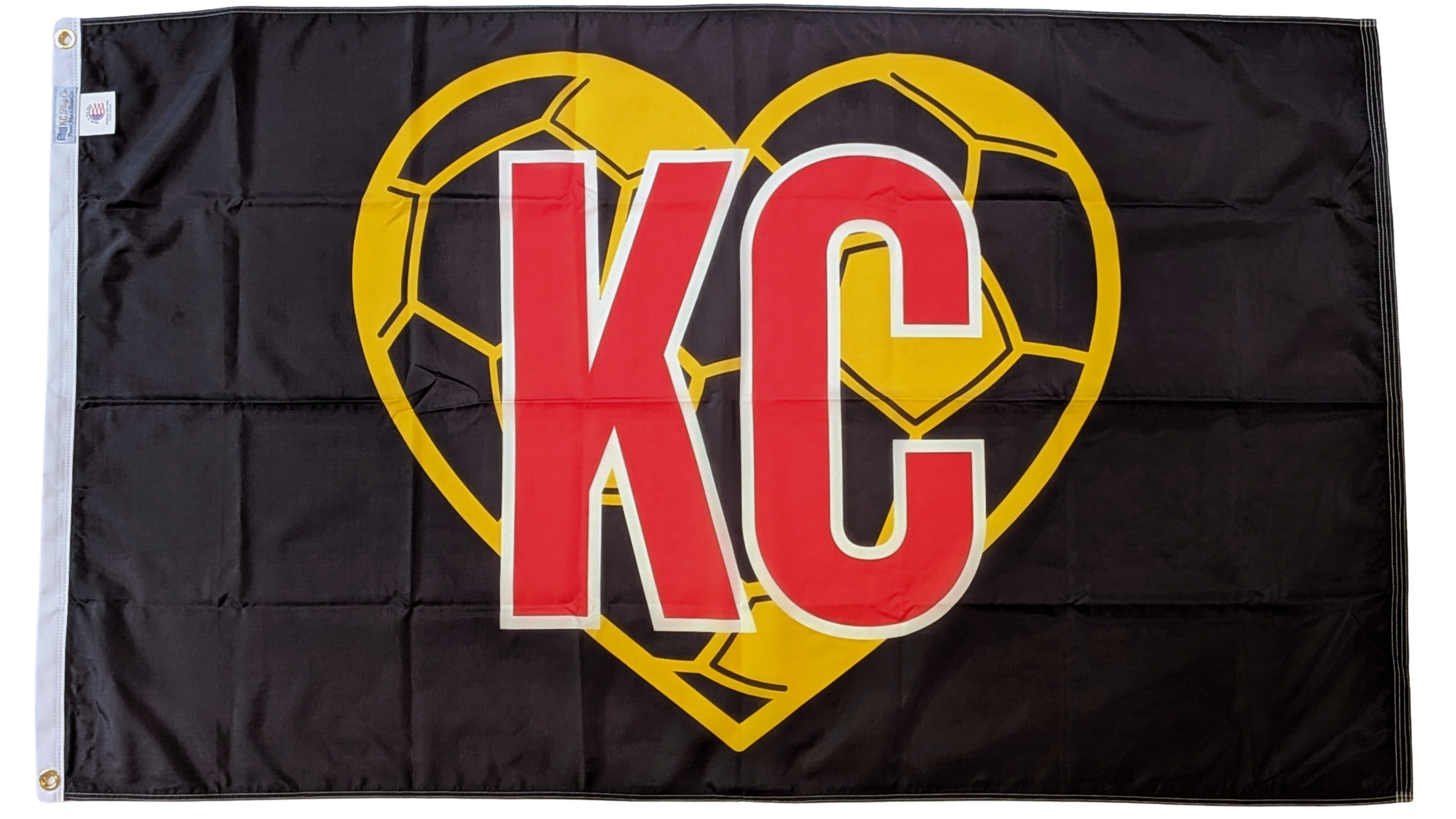 Germany KC Soccer Heart Flag