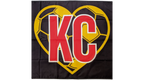 Germany KC Soccer Heart Flag