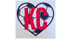 England KC Soccer Heart Flag