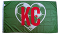 Algeria KC Soccer Heart Flag