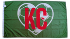 Algeria KC Soccer Heart Flag