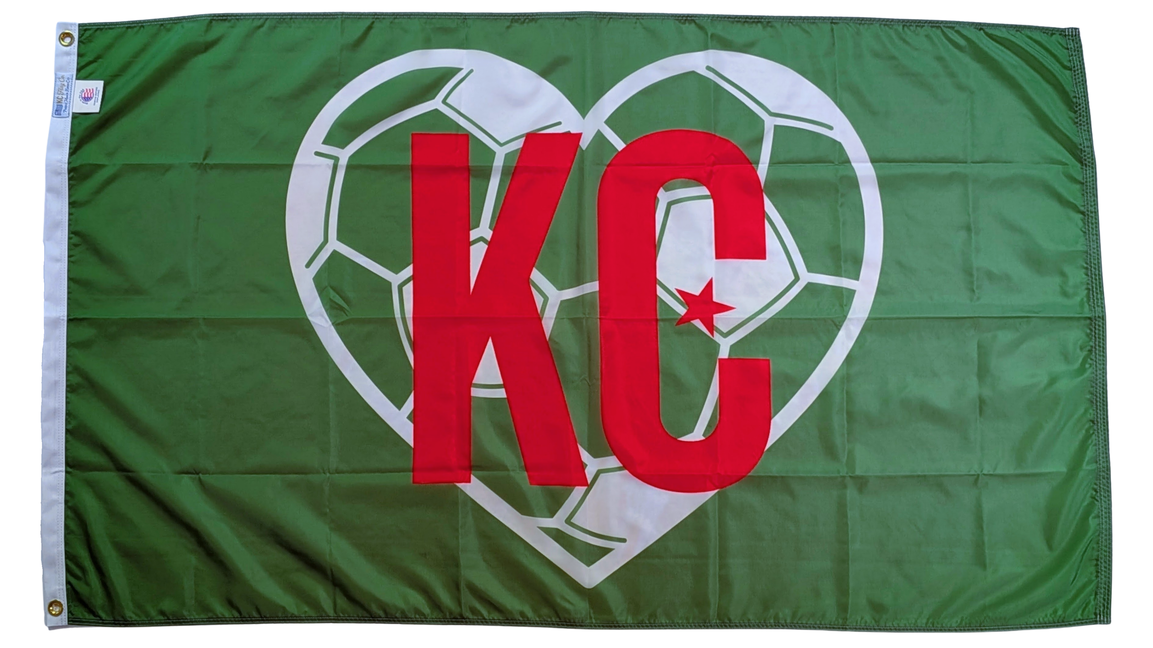 Algeria KC Soccer Heart Flag