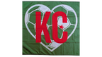 Algeria KC Soccer Heart Flag
