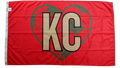 Portugal KC Soccer Heart Flag
